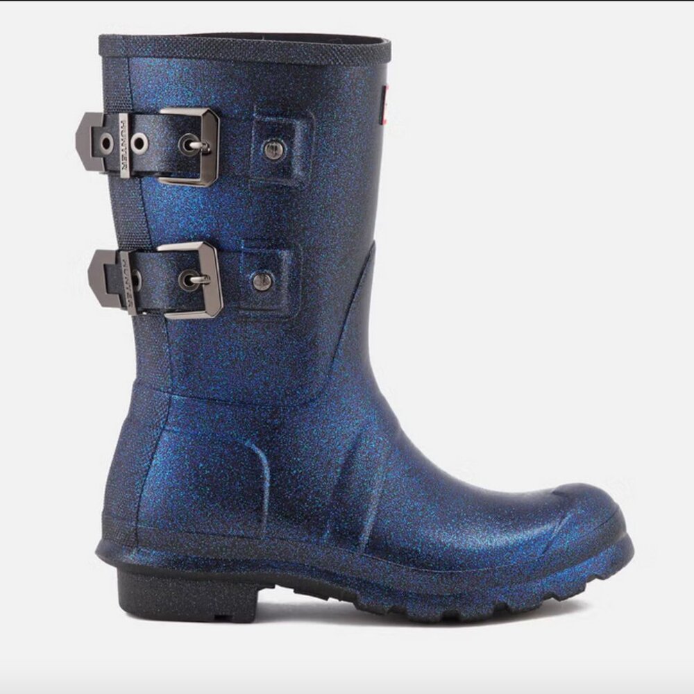 NWT Hunter Mercury Starcloud short rainboots